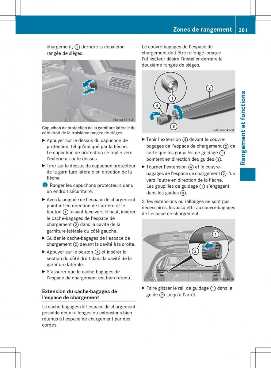 Mercedes Benz R Class manuel du proprietaire / page 283