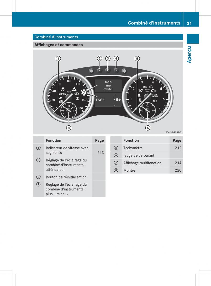 Mercedes Benz R Class manuel du proprietaire / page 33