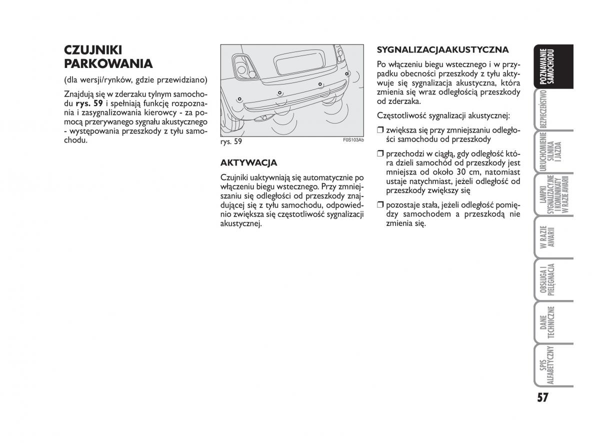 Abarth 500 instrukcja obslugi / page 58