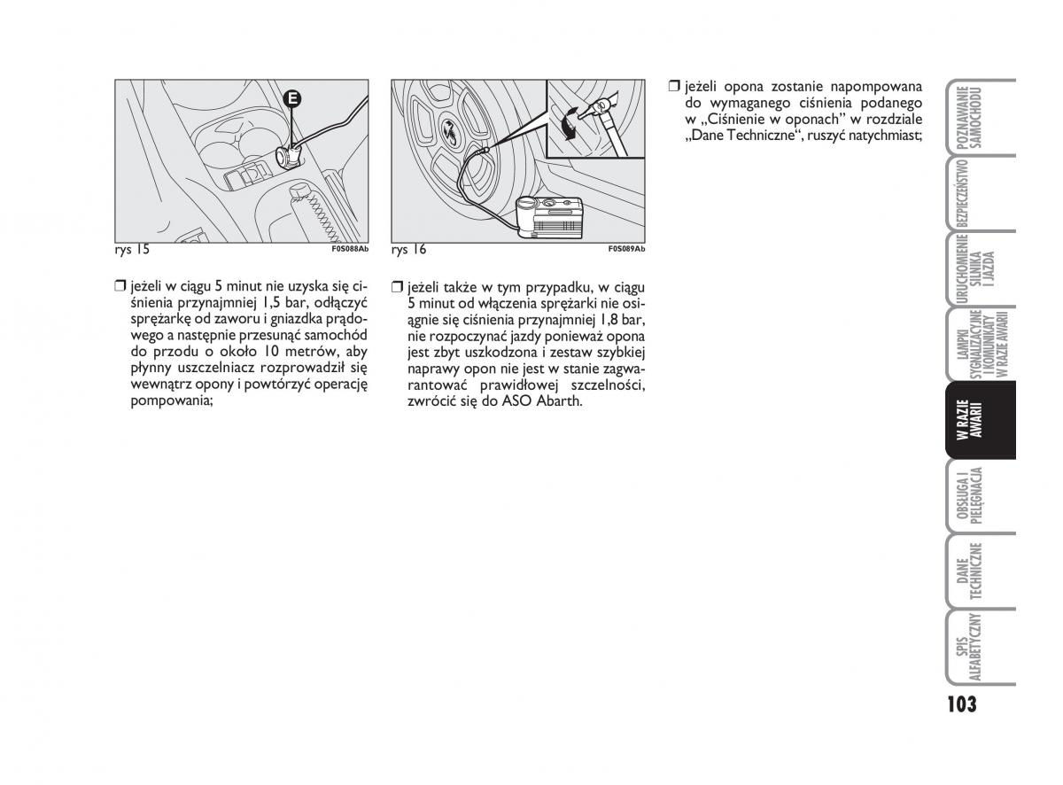 Abarth 500 instrukcja obslugi / page 104