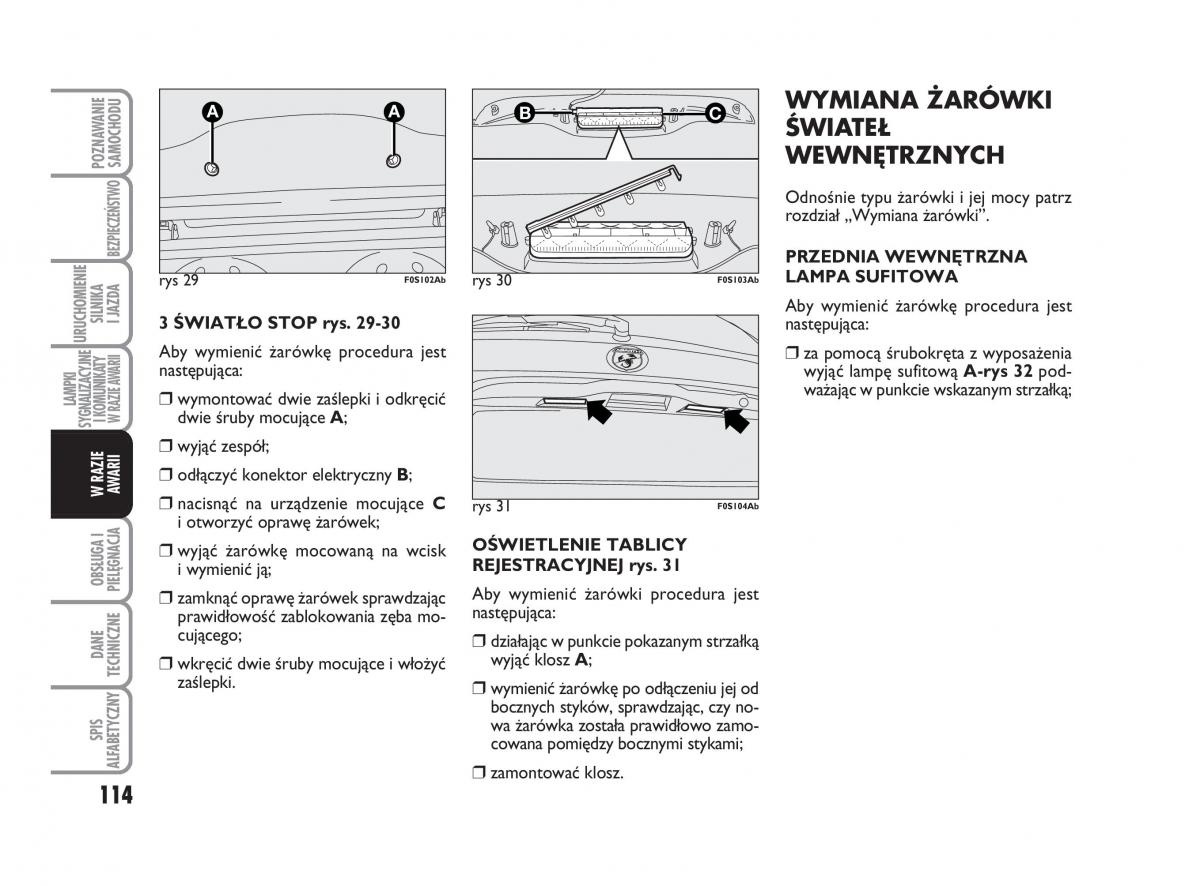 Abarth 500 instrukcja obslugi / page 115