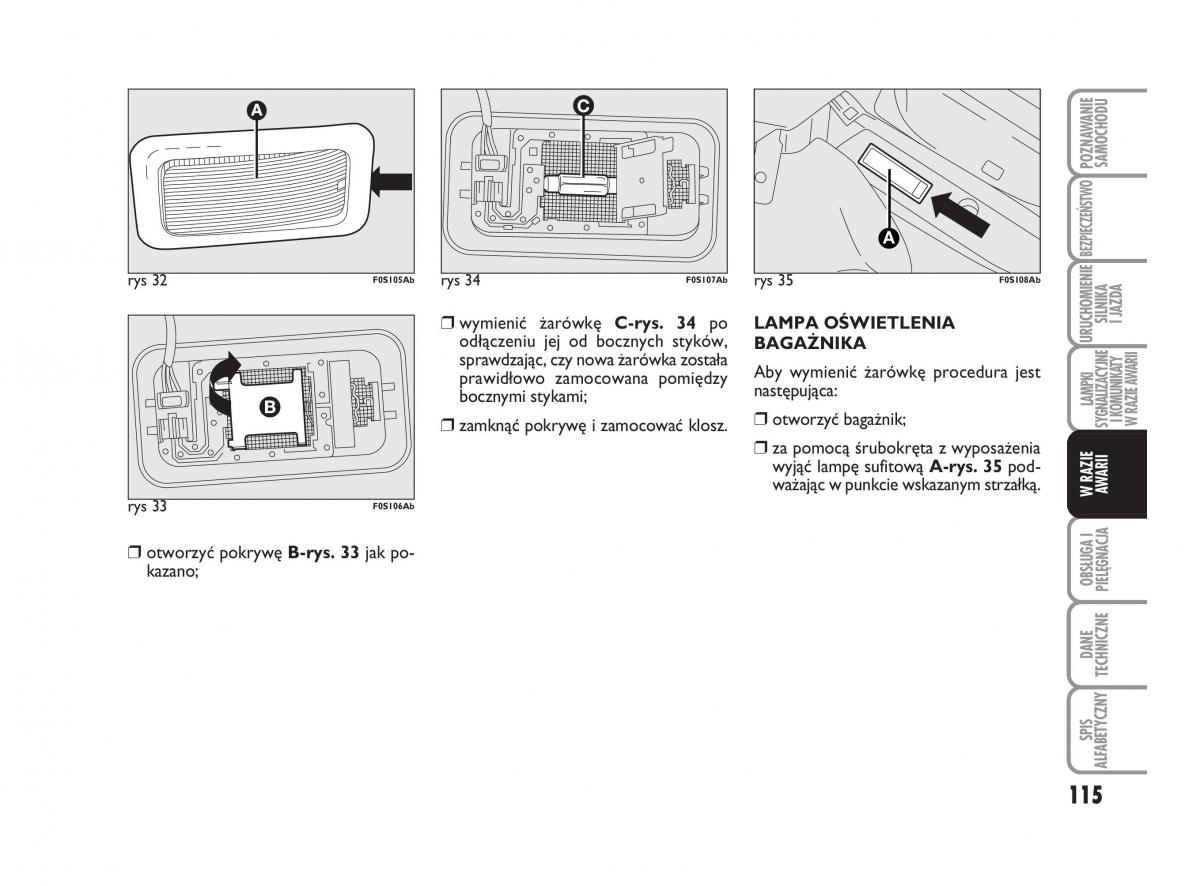 Abarth 500 instrukcja obslugi / page 116