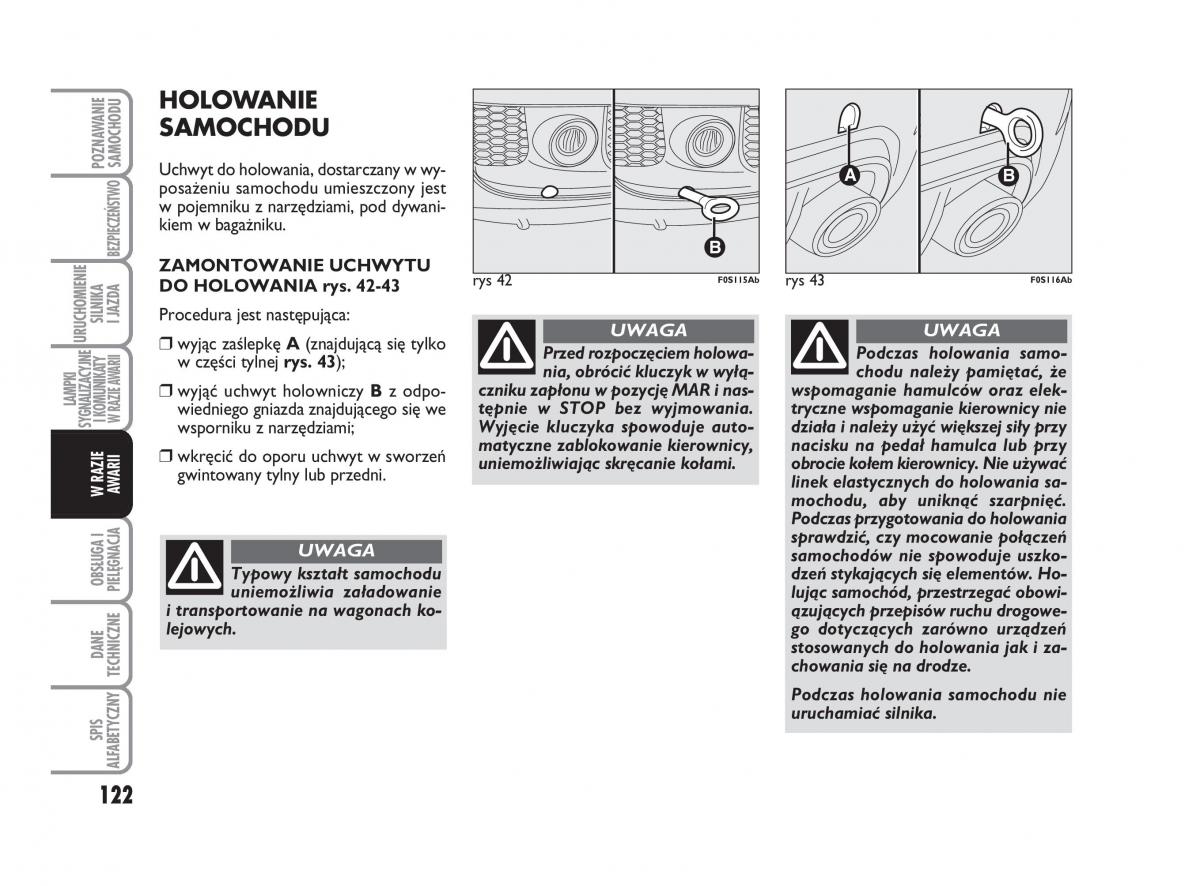 Abarth 500 instrukcja obslugi / page 123