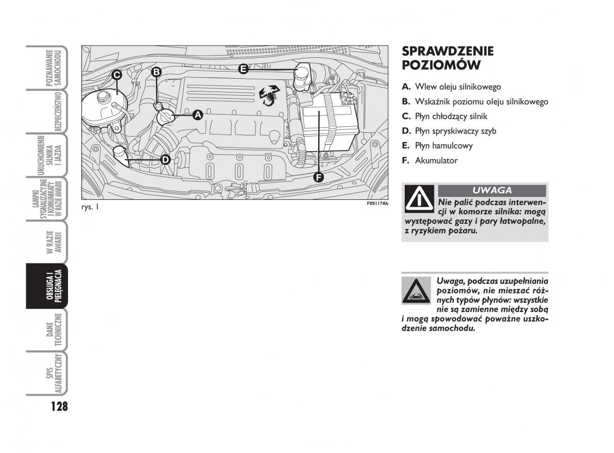 Abarth 500 instrukcja obslugi / page 129