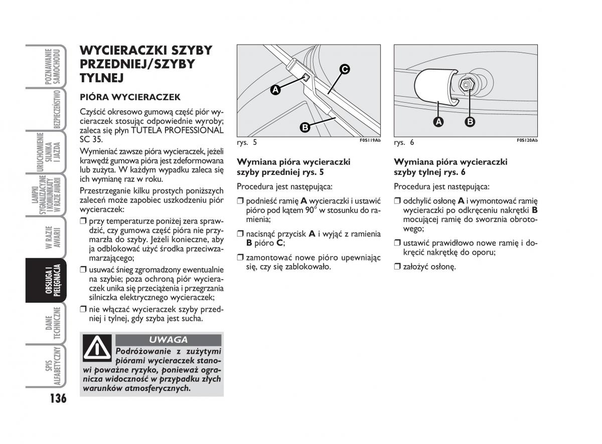 Abarth 500 instrukcja obslugi / page 137