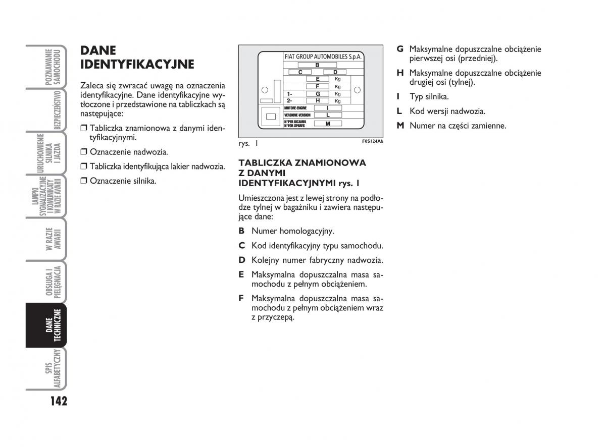 Abarth 500 instrukcja obslugi / page 143