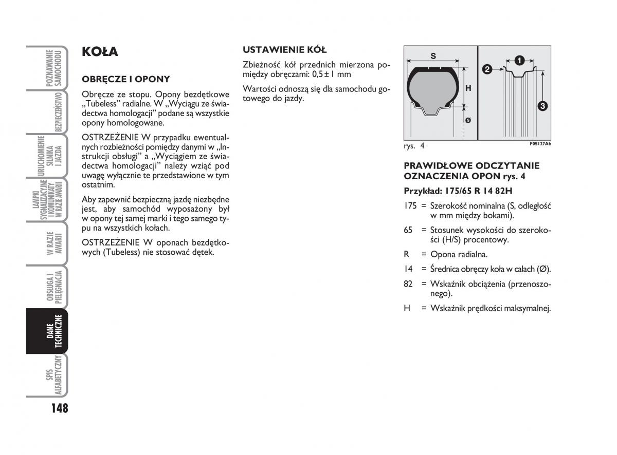 Abarth 500 instrukcja obslugi / page 149