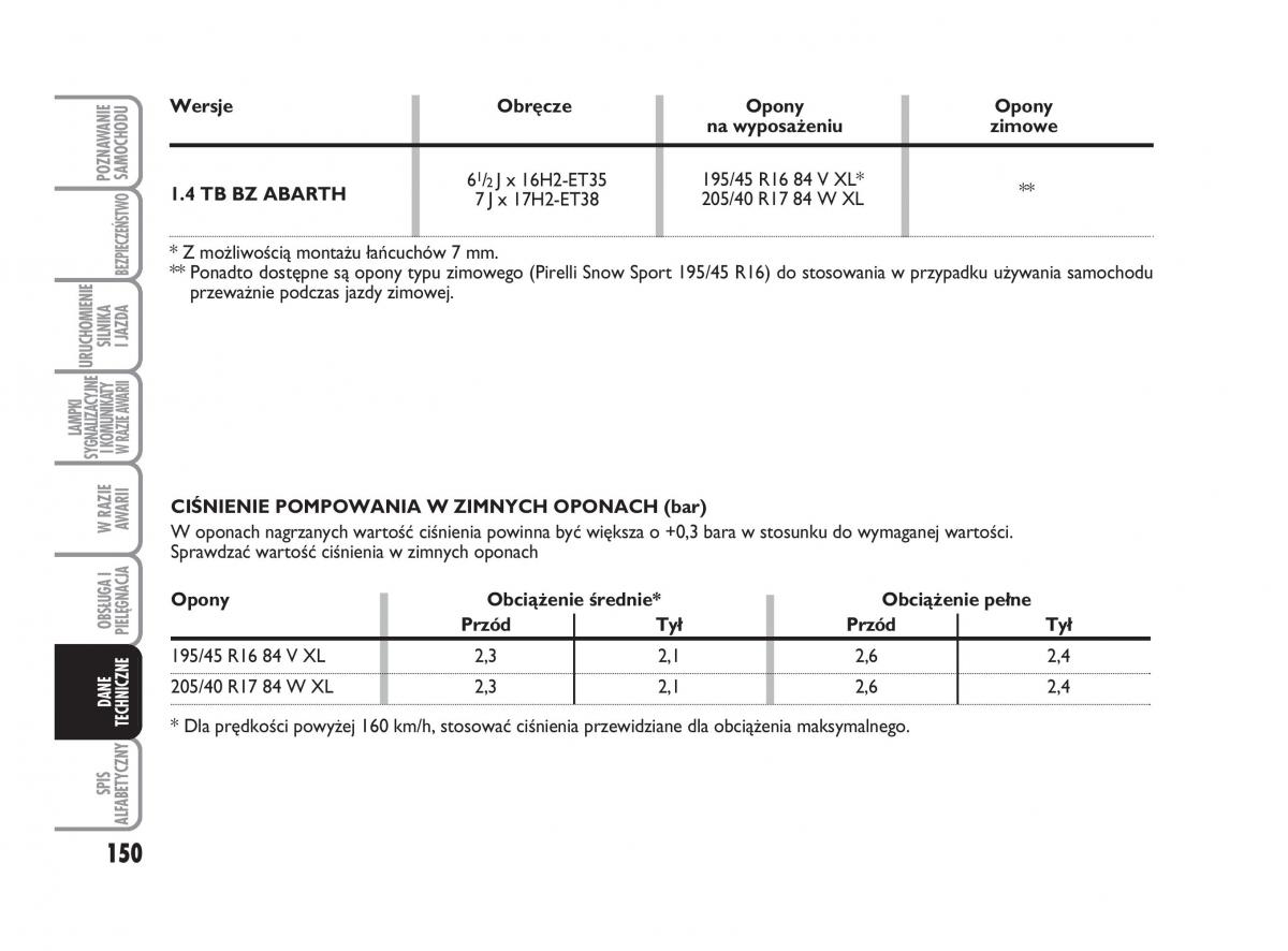 Abarth 500 instrukcja obslugi / page 151