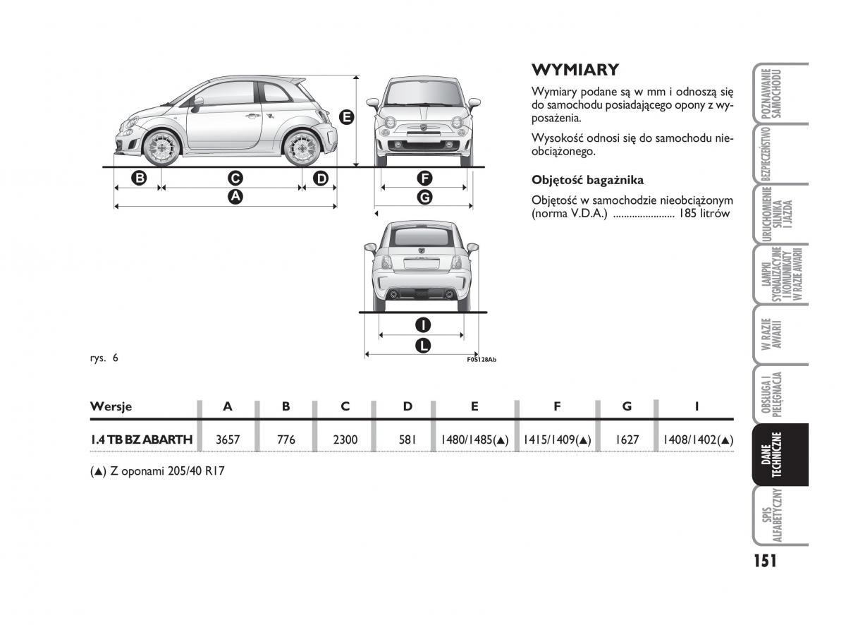 Abarth 500 instrukcja obslugi / page 152