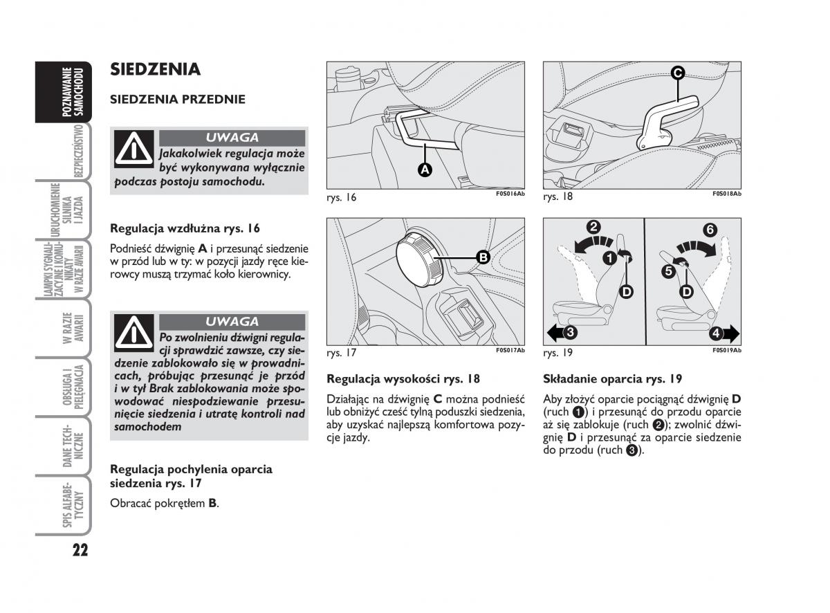 Abarth 500 instrukcja obslugi / page 23