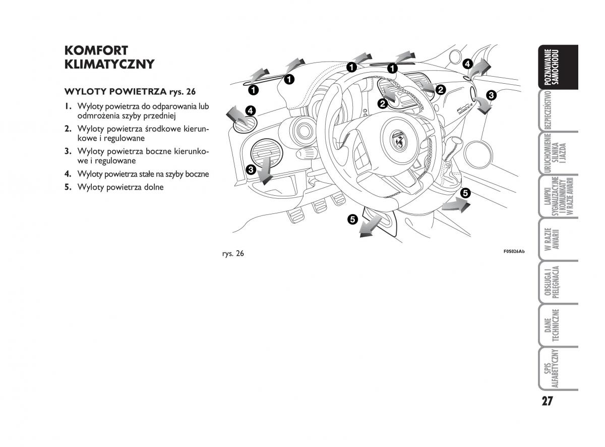 Abarth 500 instrukcja obslugi / page 28