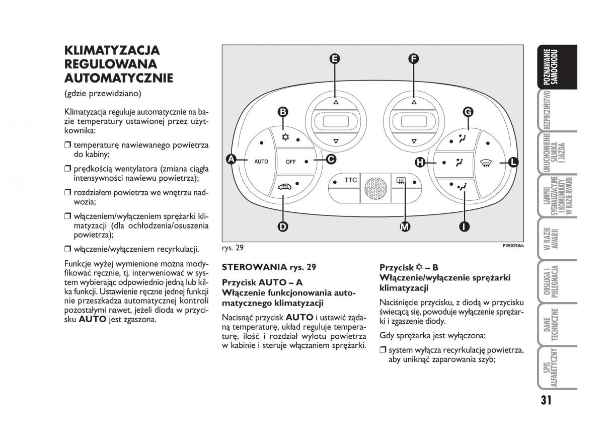 Abarth 500 instrukcja obslugi / page 32