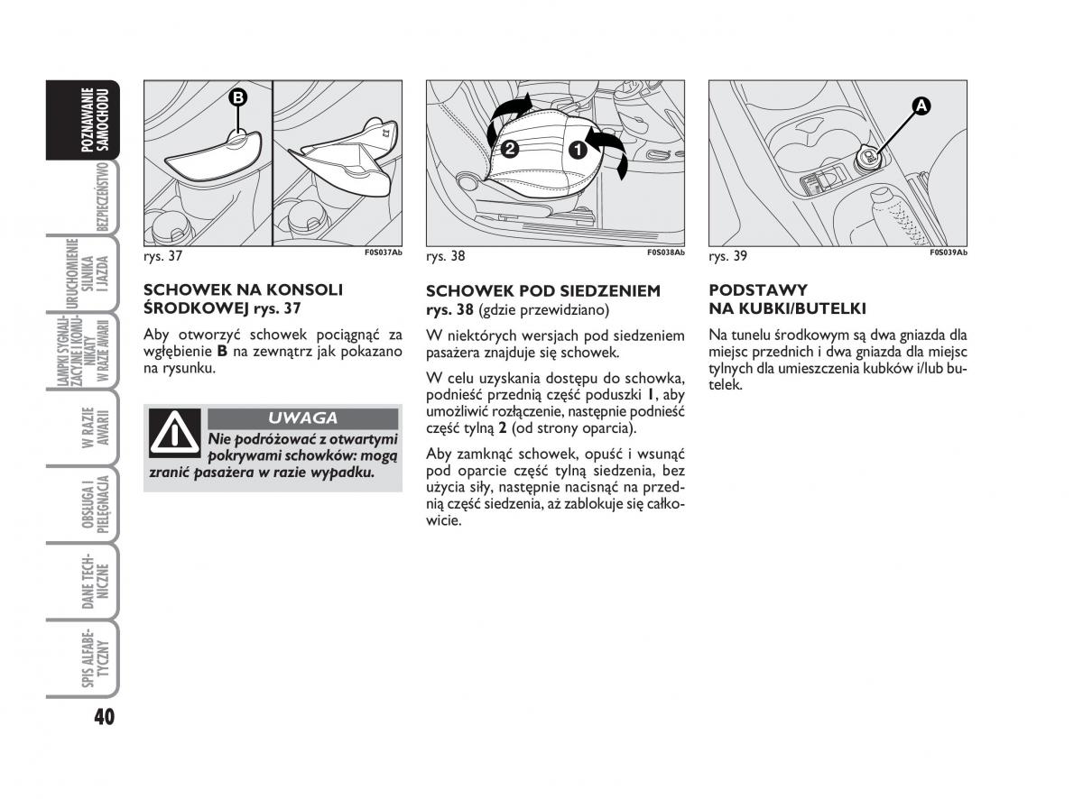 Abarth 500 instrukcja obslugi / page 41