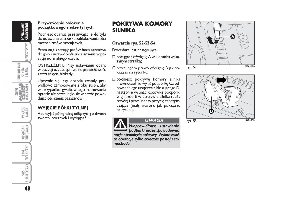 Abarth 500 instrukcja obslugi / page 49