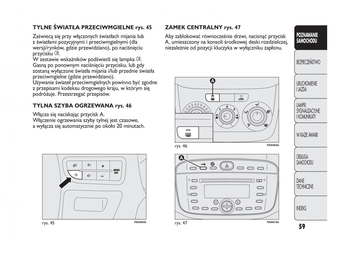 manual  Abarth Punto instrukcja / page 60