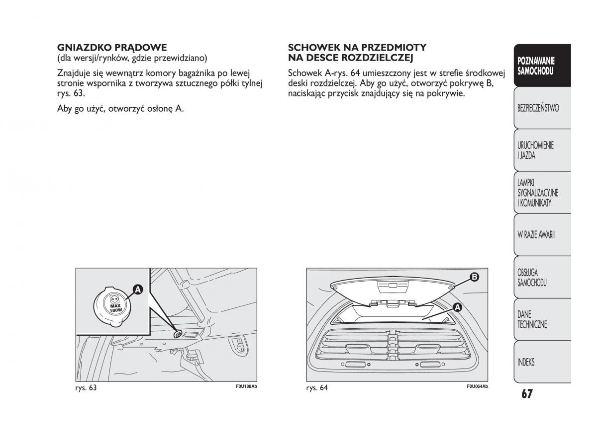 manual  Abarth Punto instrukcja / page 68