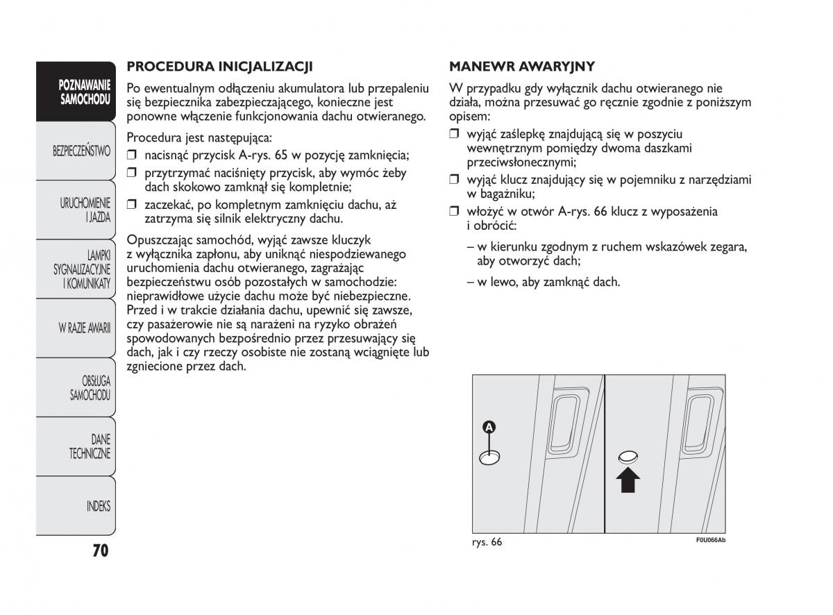 manual  Abarth Punto instrukcja / page 71