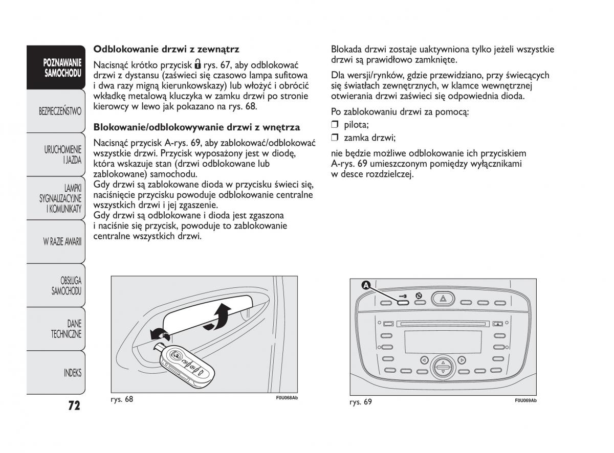 manual  Abarth Punto instrukcja / page 73