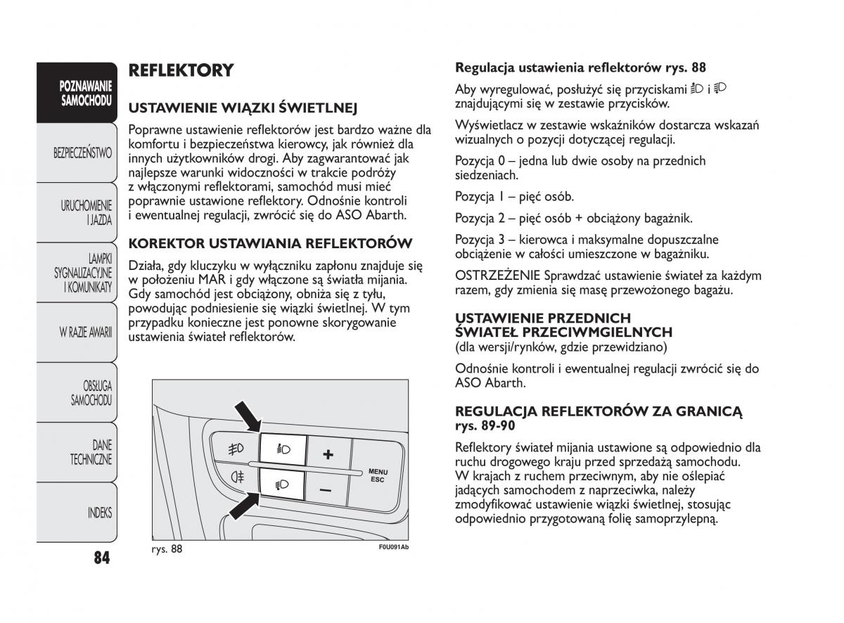 manual  Abarth Punto instrukcja / page 85