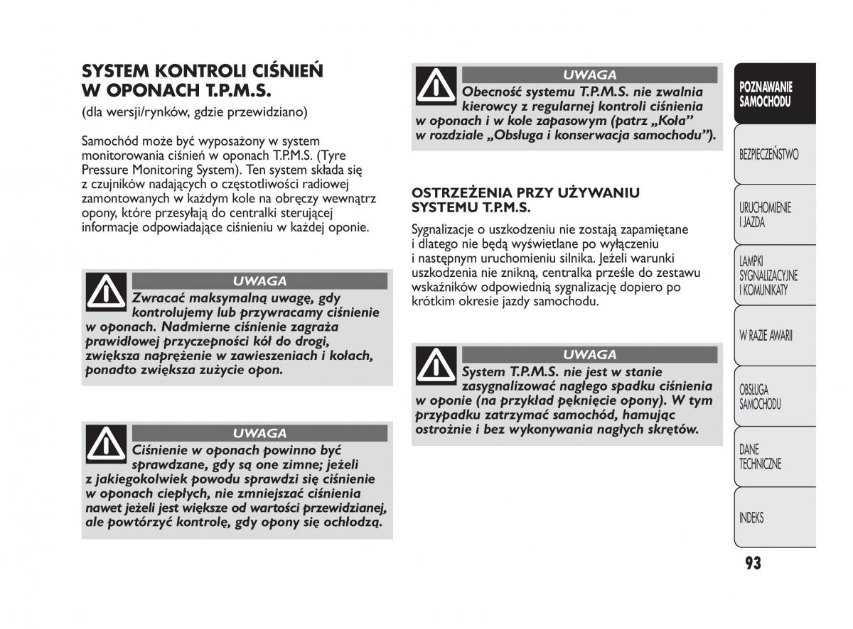 manual  Abarth Punto instrukcja / page 94