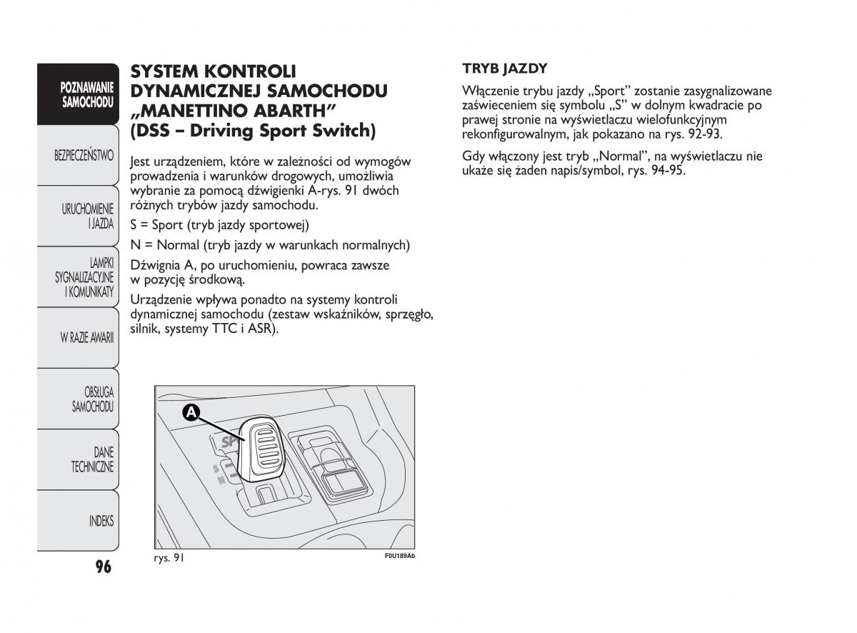 manual  Abarth Punto instrukcja / page 97