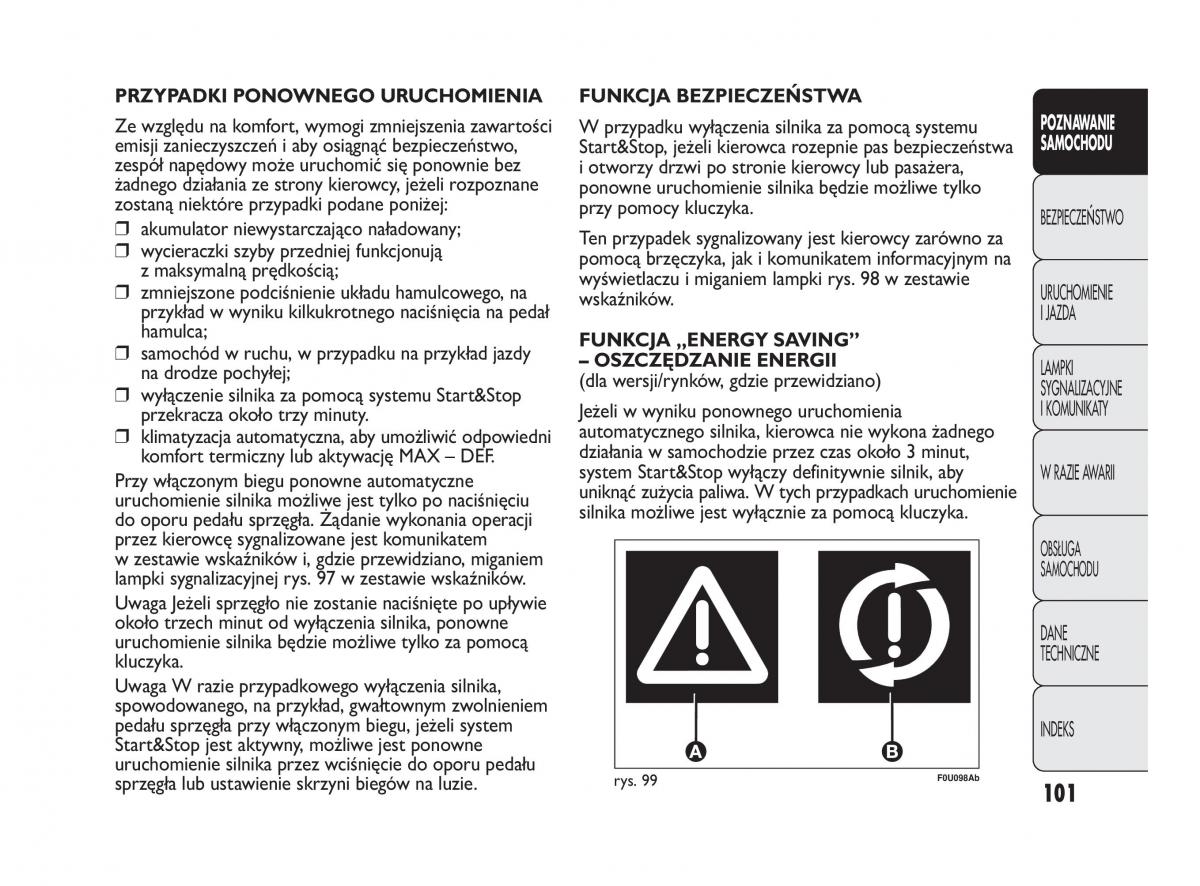 manual  Abarth Punto instrukcja / page 102