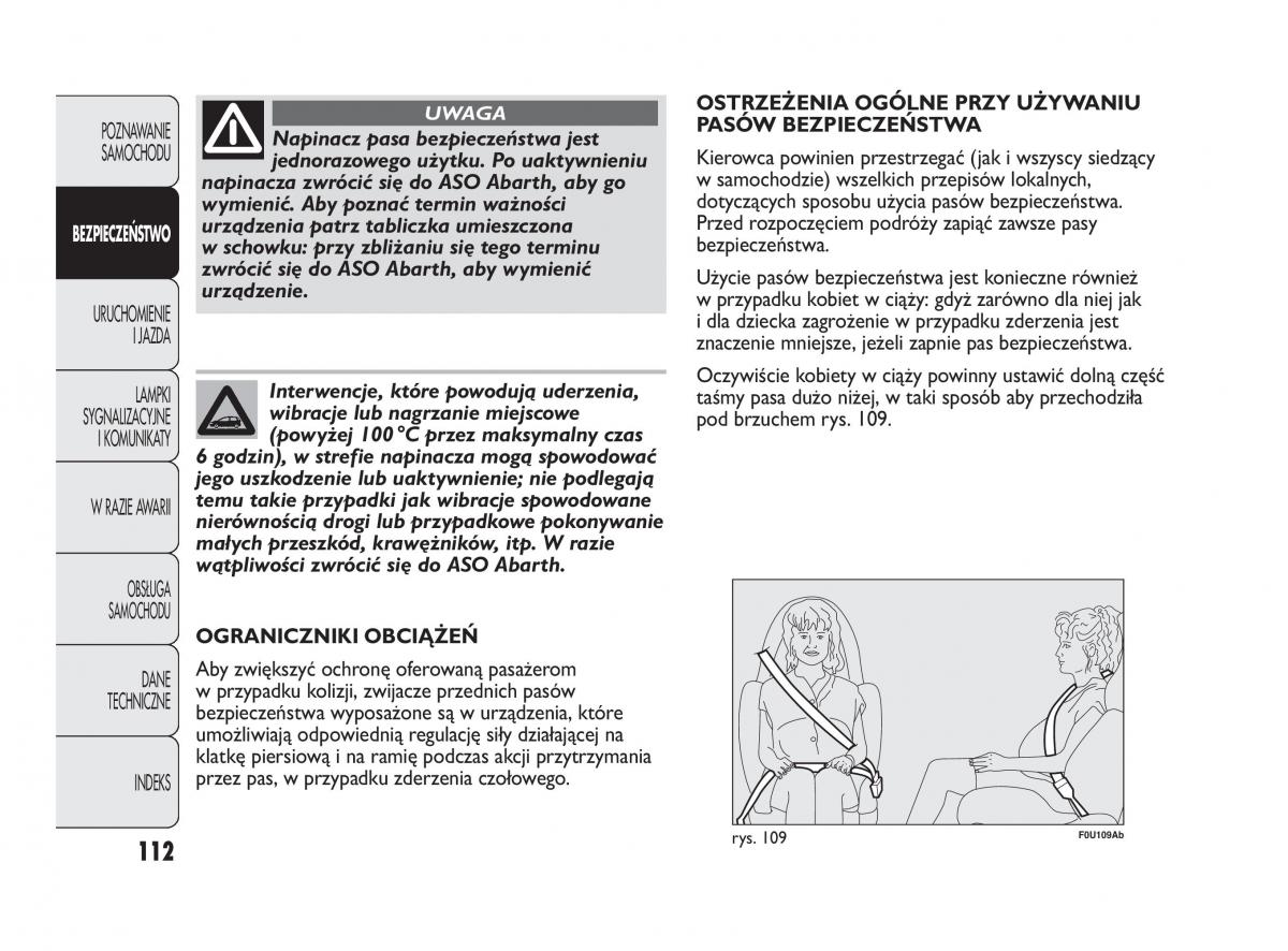 manual  Abarth Punto instrukcja / page 113