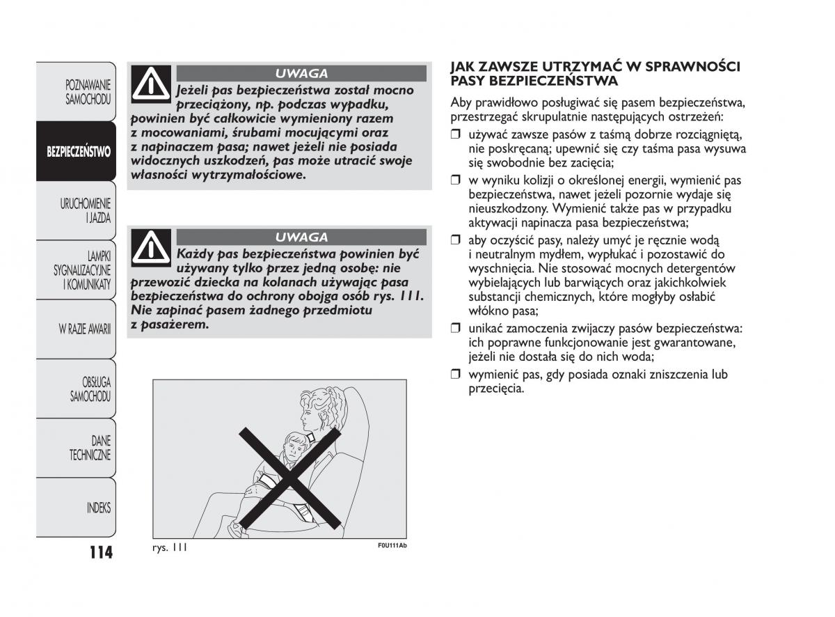 manual  Abarth Punto instrukcja / page 115