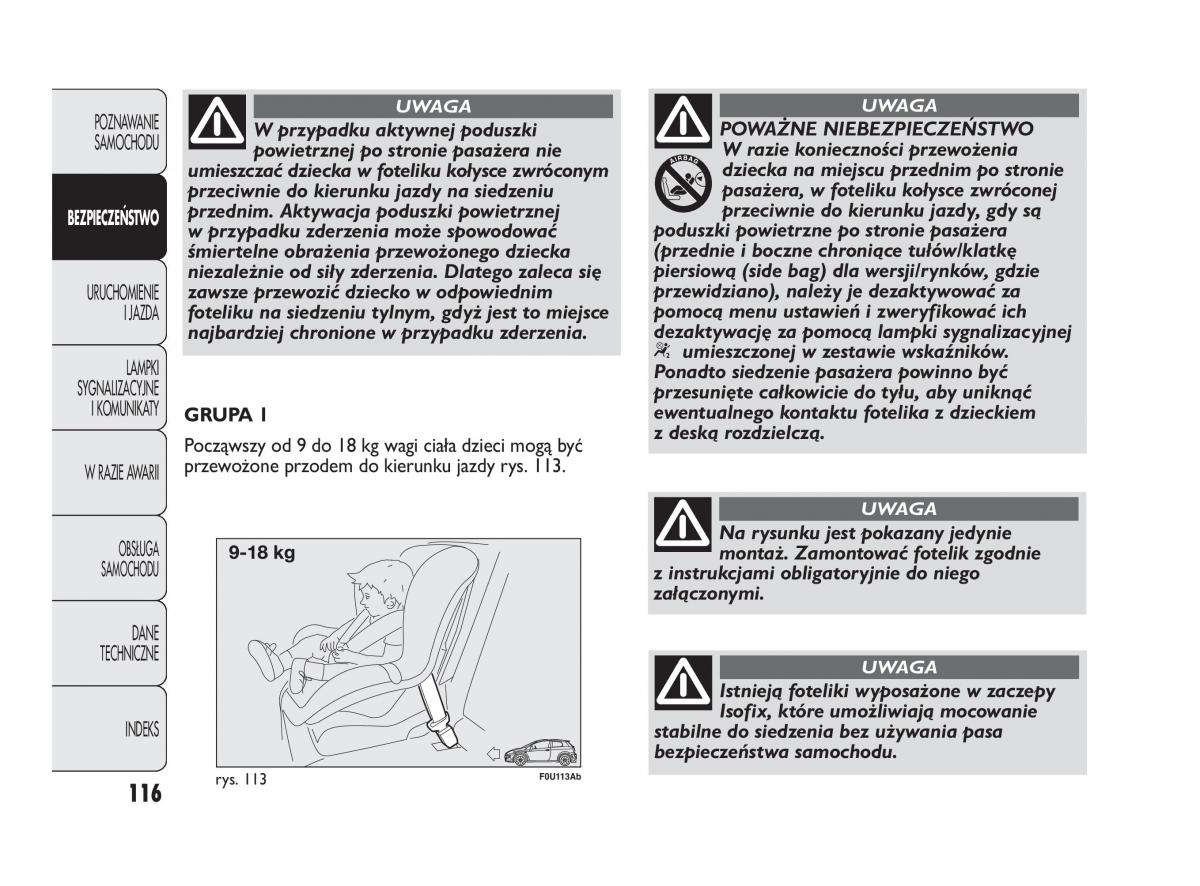 manual  Abarth Punto instrukcja / page 117