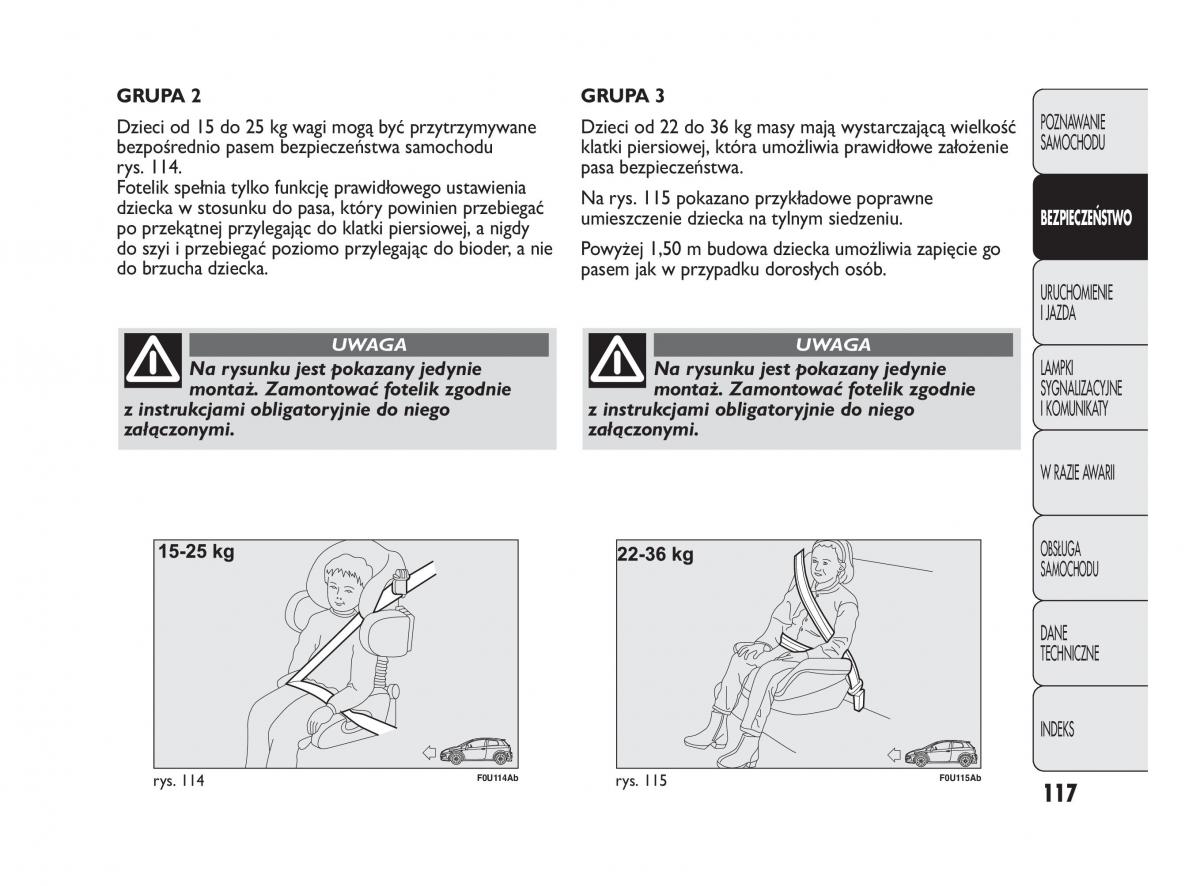 manual  Abarth Punto instrukcja / page 118