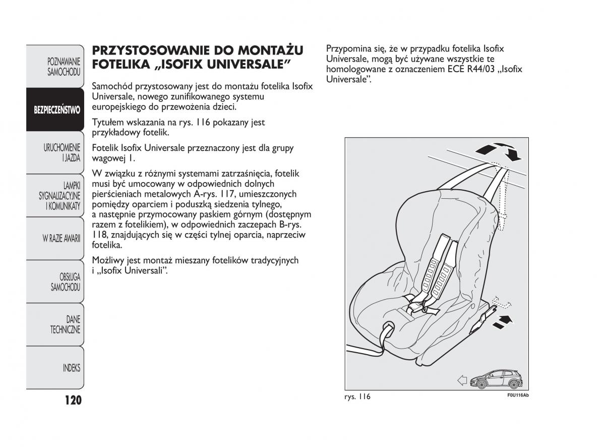 manual  Abarth Punto instrukcja / page 121