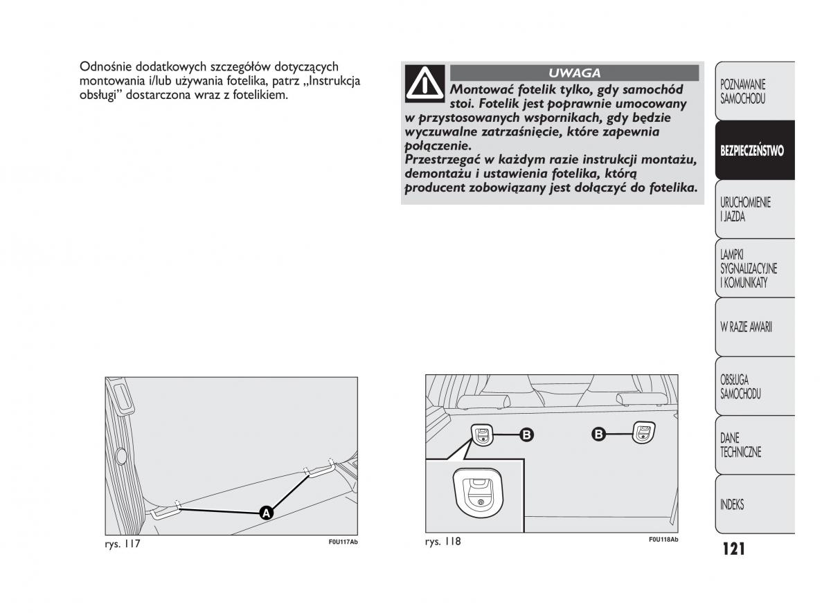 Abarth Punto instrukcja obslugi / page 122