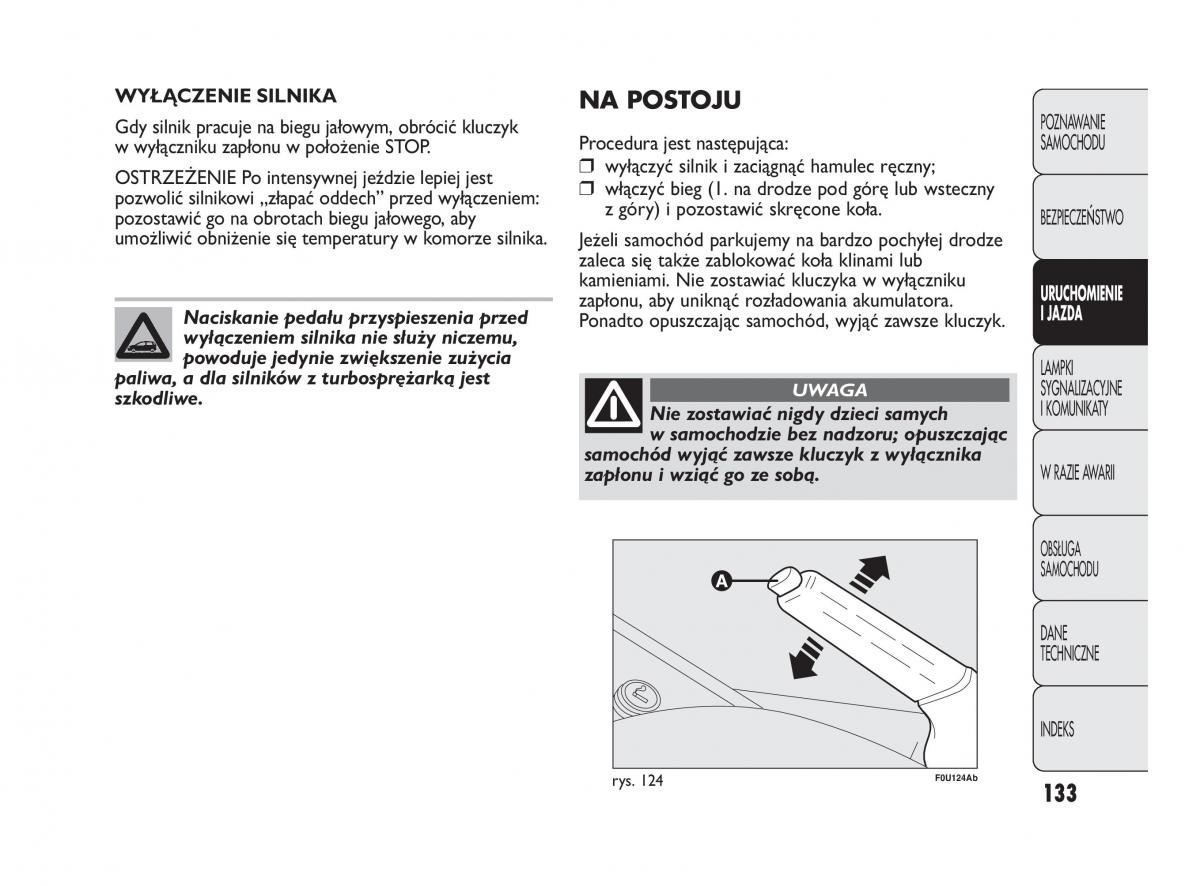 manual  Abarth Punto instrukcja / page 134