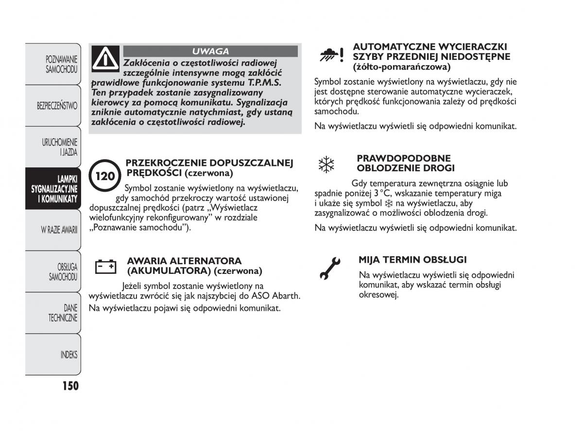 manual  Abarth Punto instrukcja / page 151