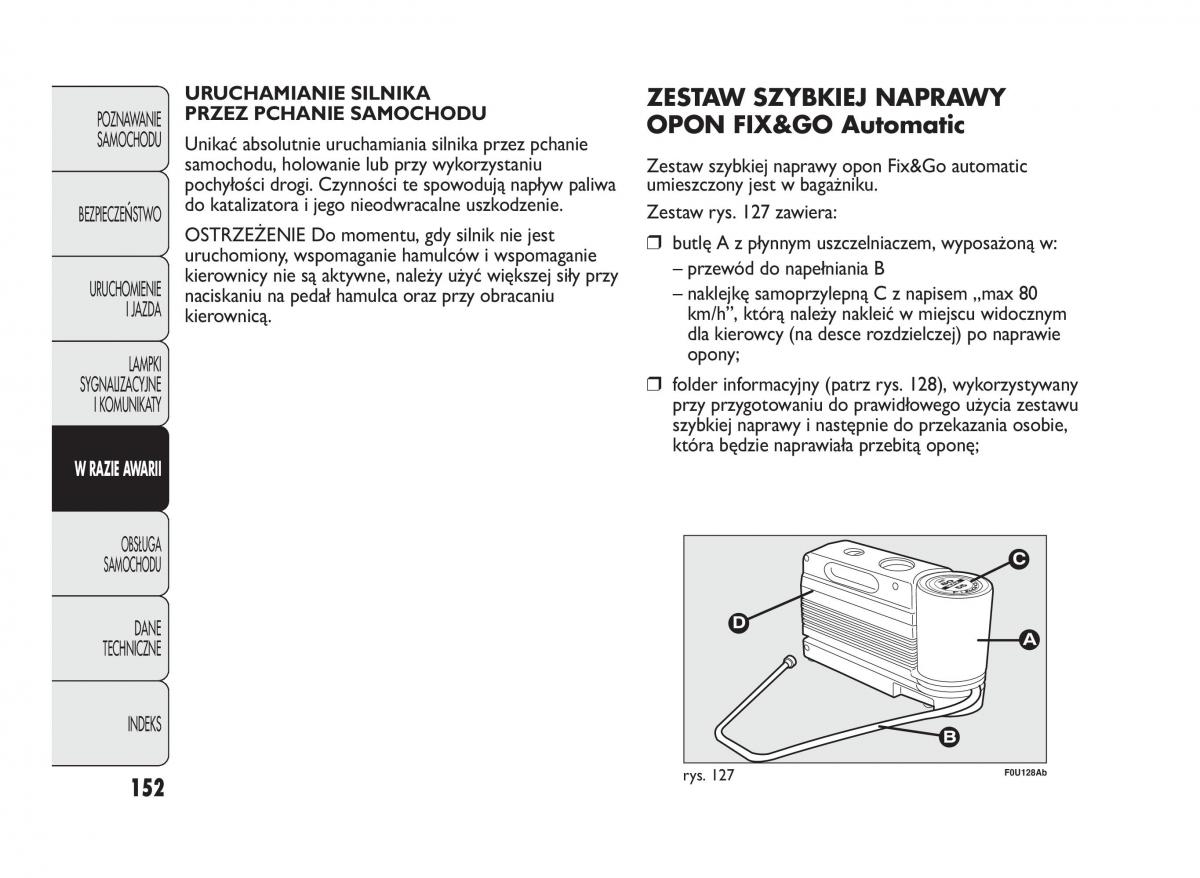 manual  Abarth Punto instrukcja / page 153