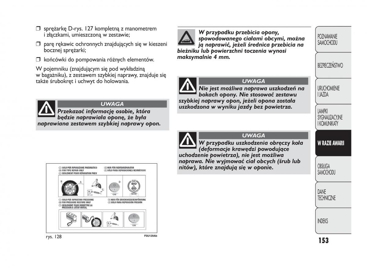 manual  Abarth Punto instrukcja / page 154