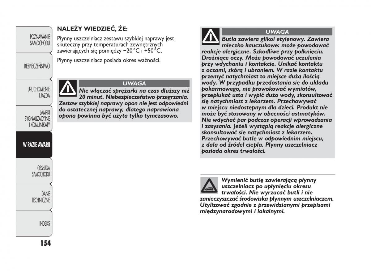 manual  Abarth Punto instrukcja / page 155