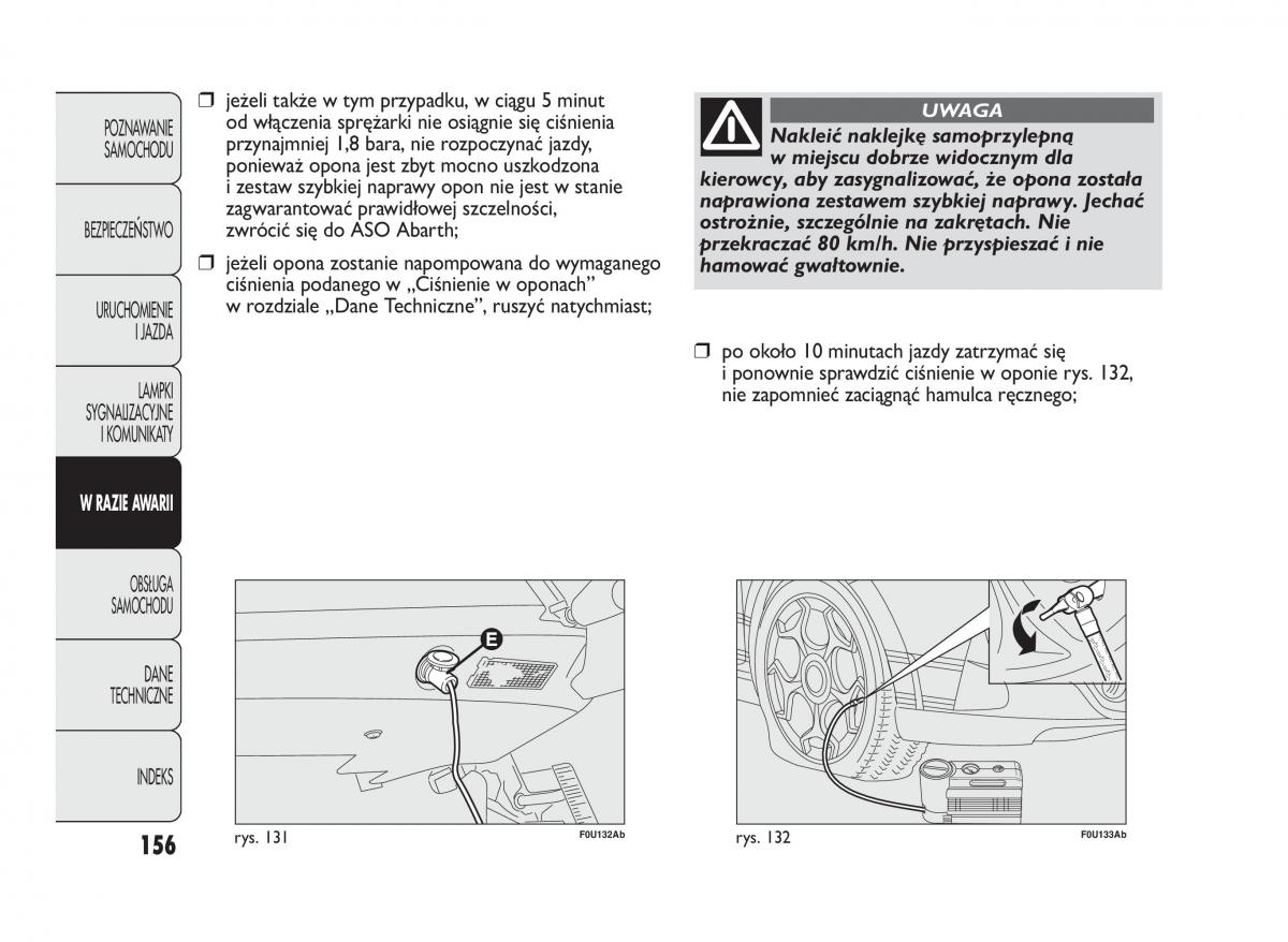 manual  Abarth Punto instrukcja / page 157