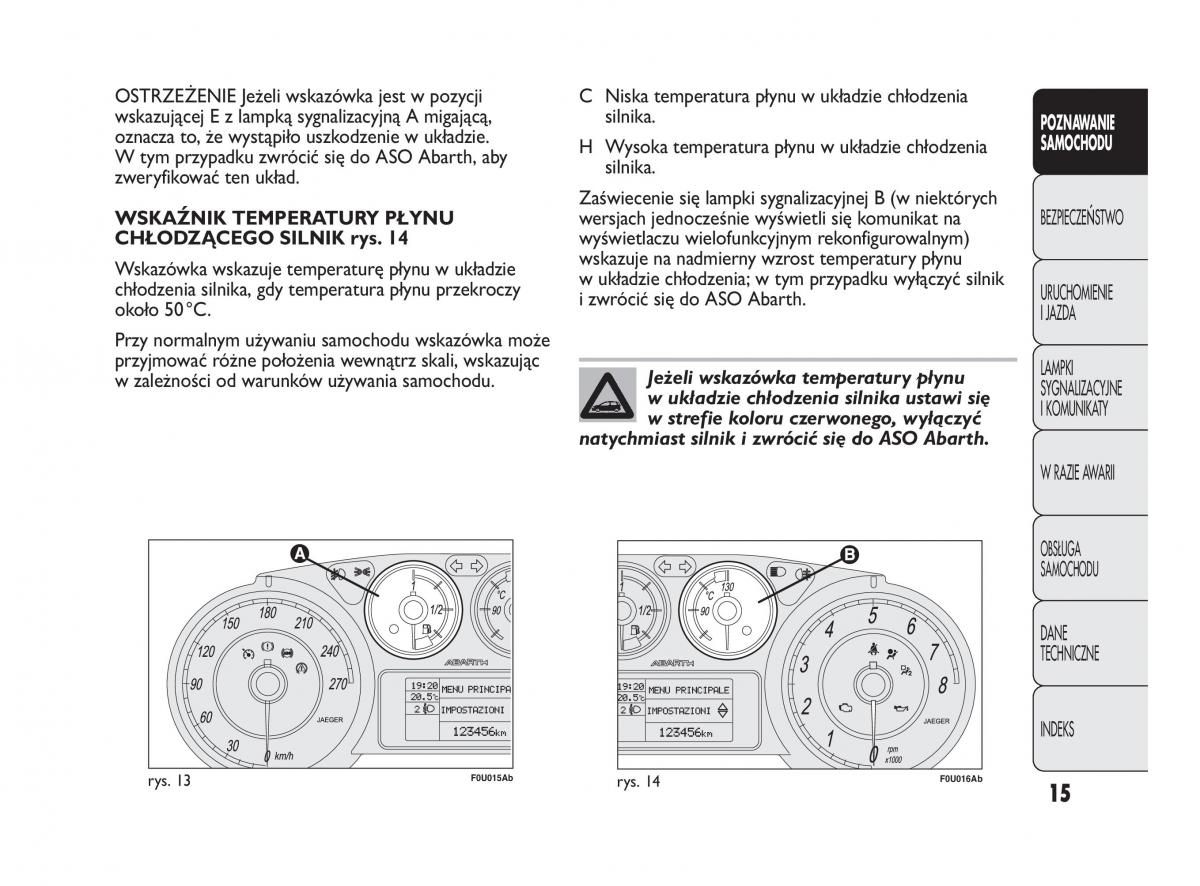 Abarth Punto instrukcja obslugi / page 16