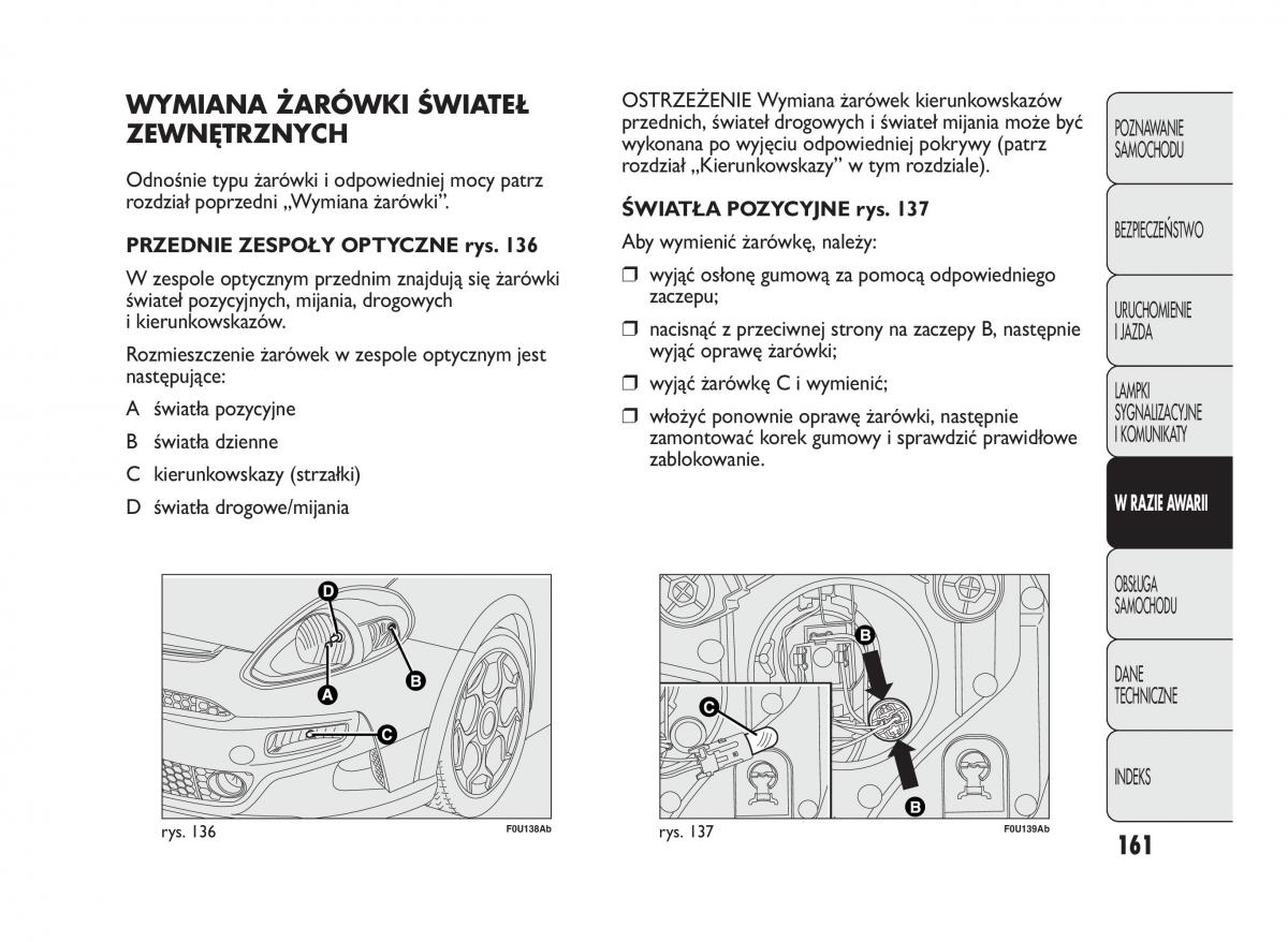 manual  Abarth Punto instrukcja / page 162