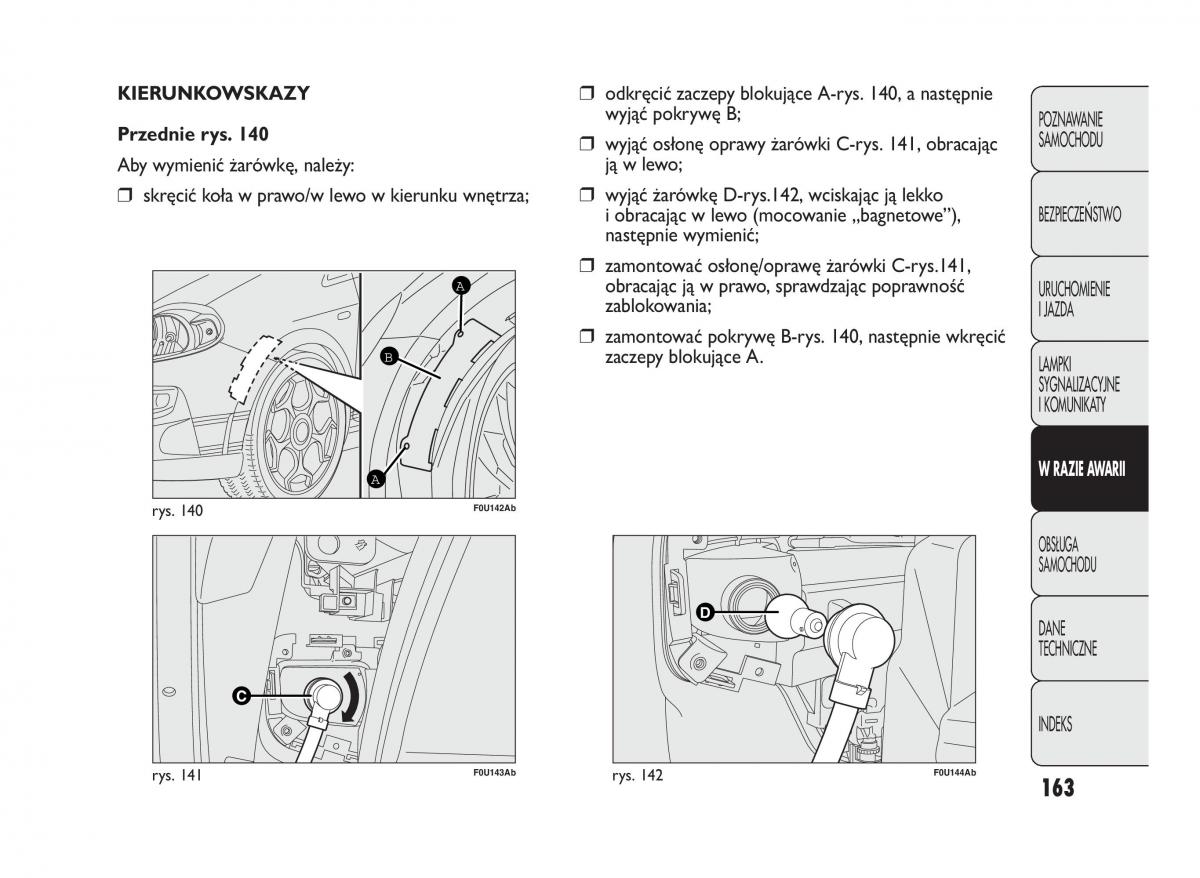 manual  Abarth Punto instrukcja / page 164