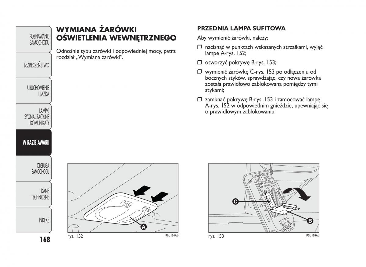 manual  Abarth Punto instrukcja / page 169