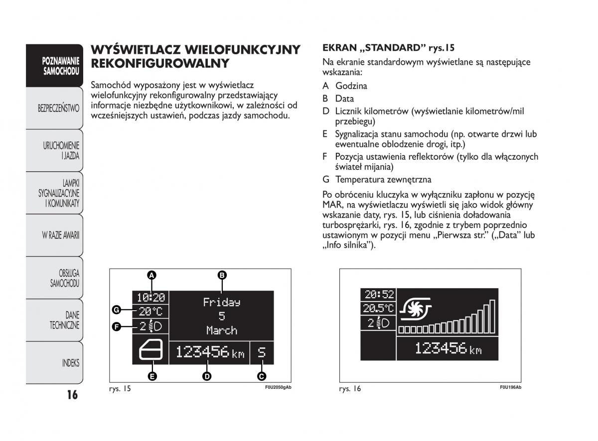 manual  Abarth Punto instrukcja / page 17