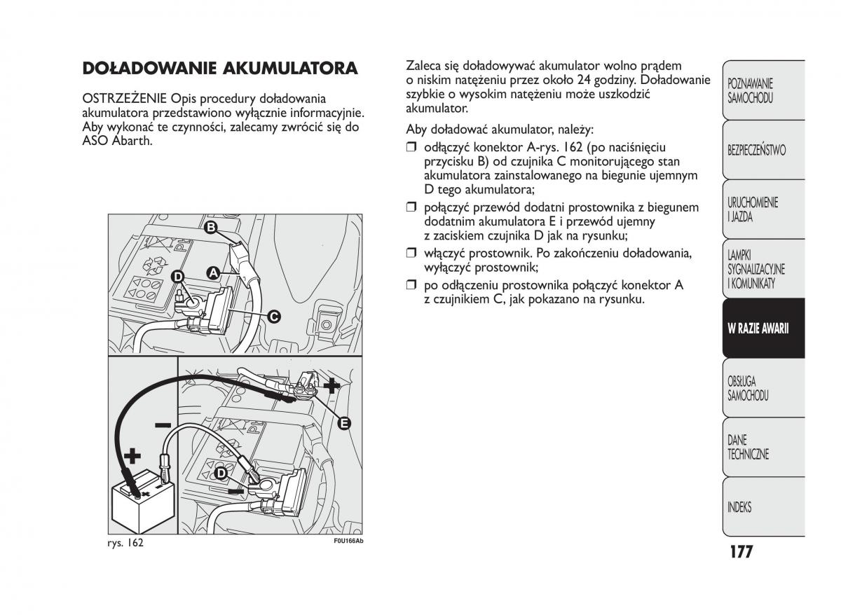 manual  Abarth Punto instrukcja / page 178