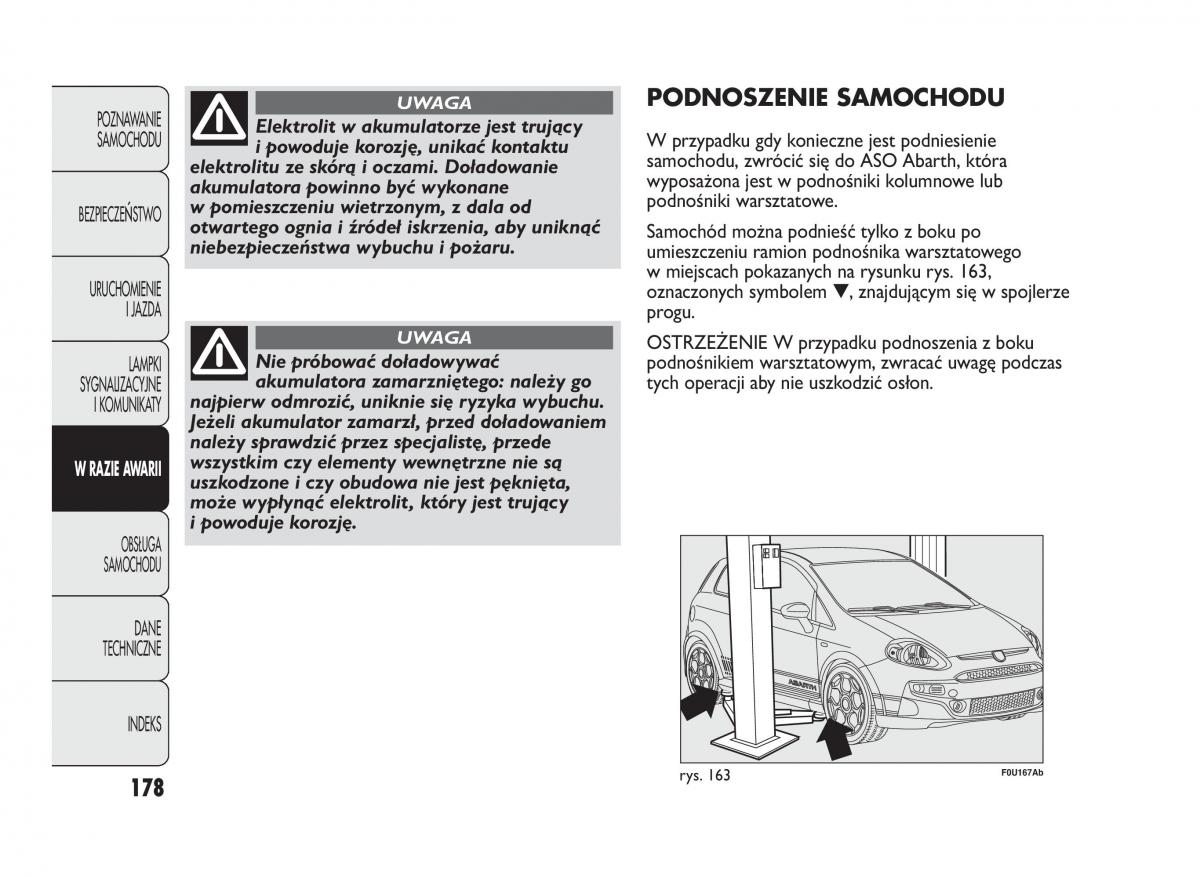 manual  Abarth Punto instrukcja / page 179