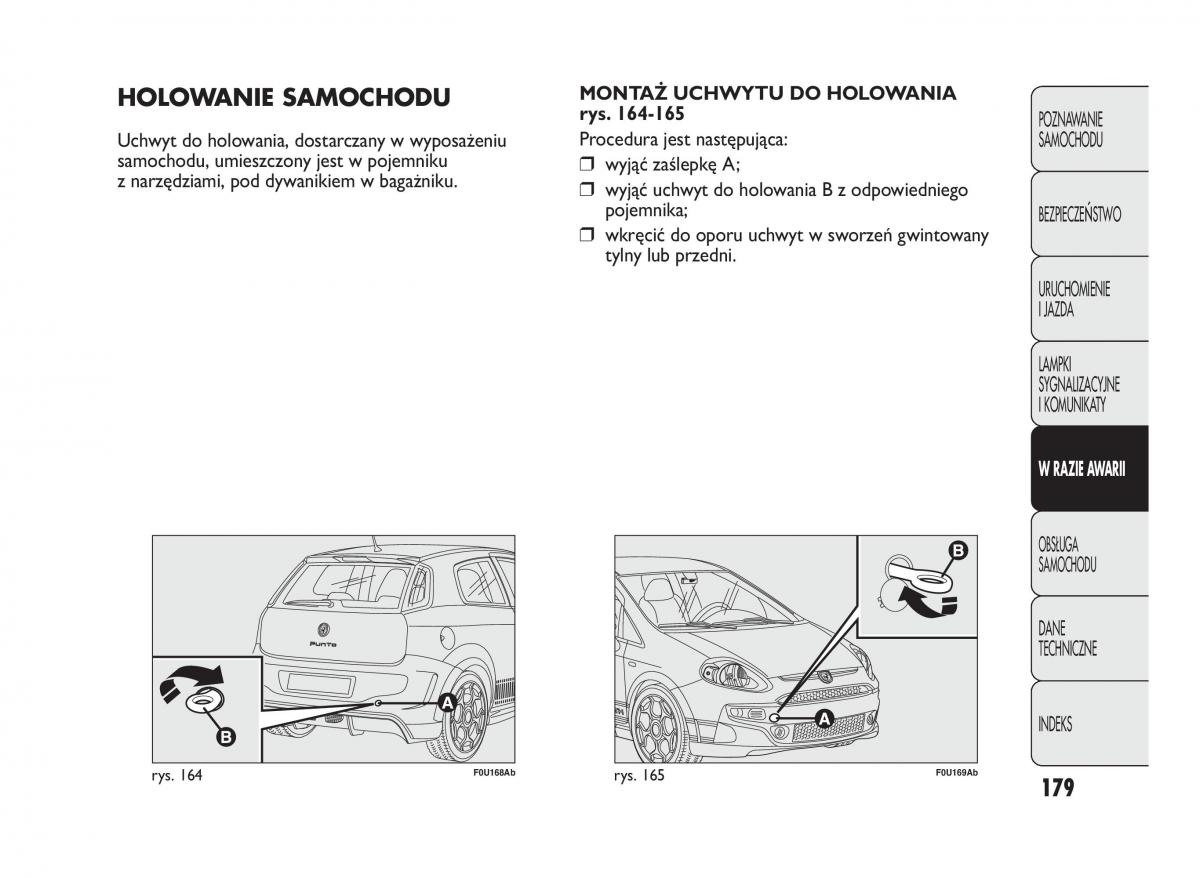 manual  Abarth Punto instrukcja / page 180