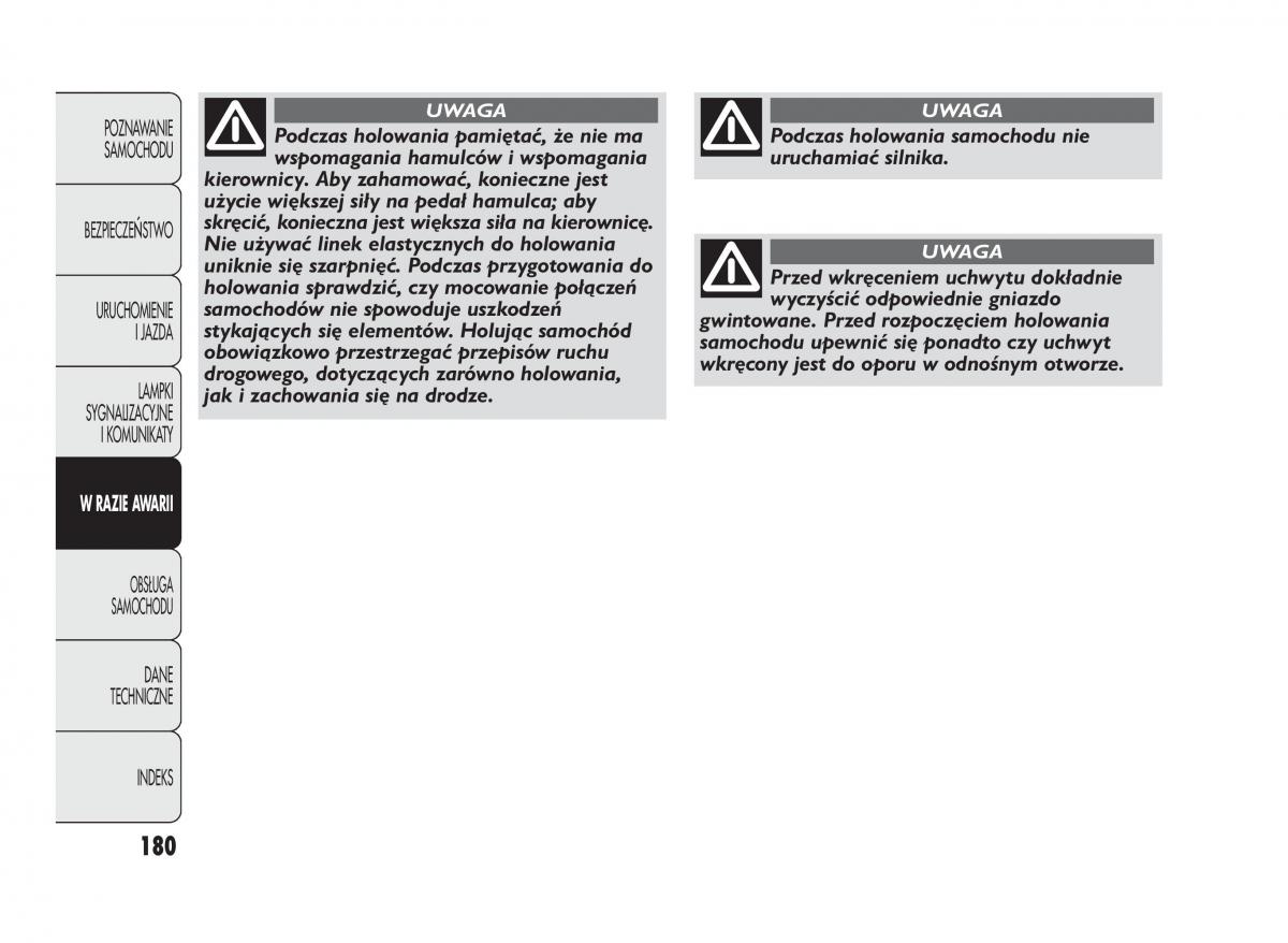 manual  Abarth Punto instrukcja / page 181