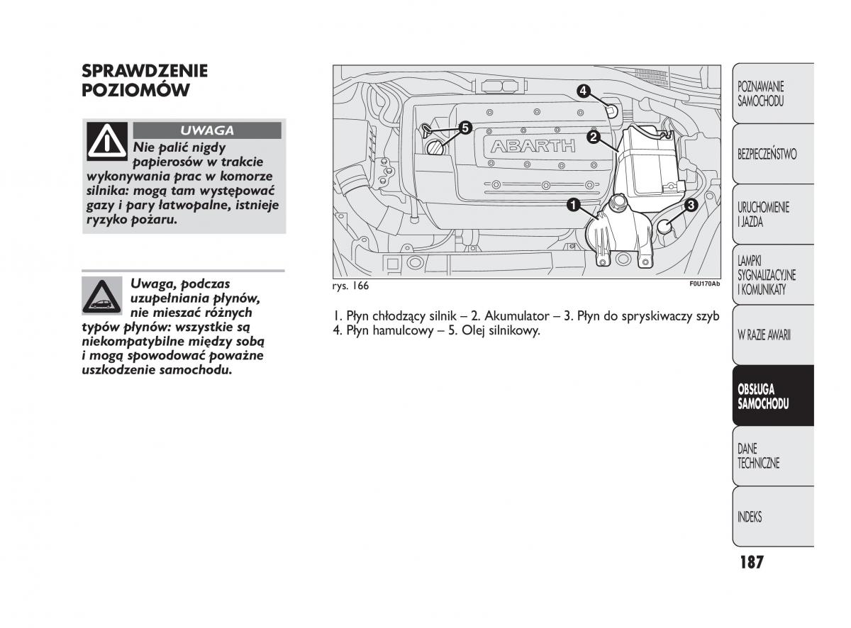 manual  Abarth Punto instrukcja / page 188