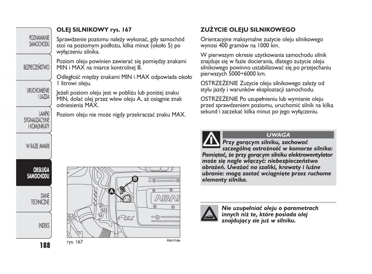 manual  Abarth Punto instrukcja / page 189