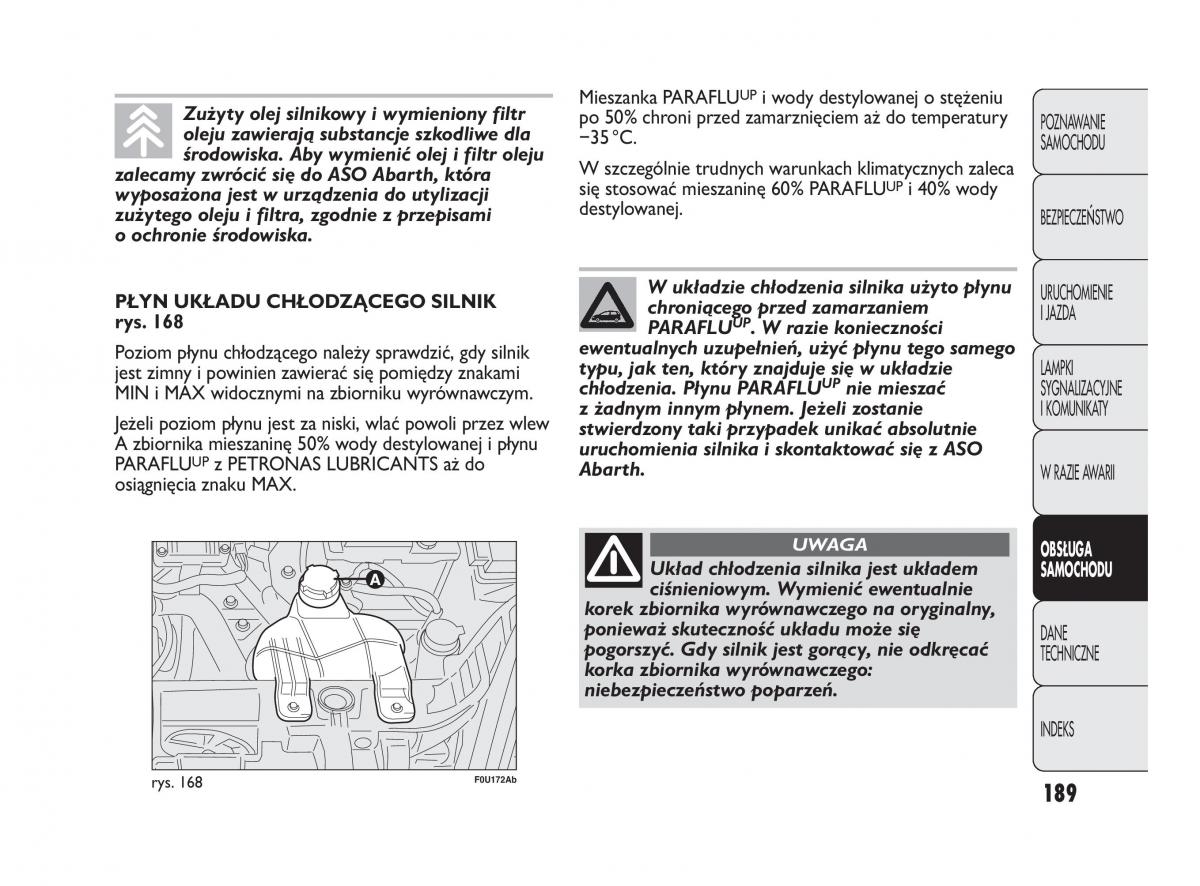 manual  Abarth Punto instrukcja / page 190